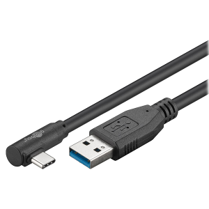 USB-C 90°/A 3.0 0050 BLACk 0.5m BOX
